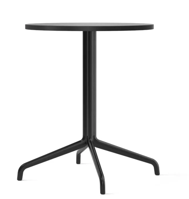 Audo Copenhagen Harbour Column Star Base eettafel-Zwart eiken zwart-Ø60 cm Beperkte Voorraad