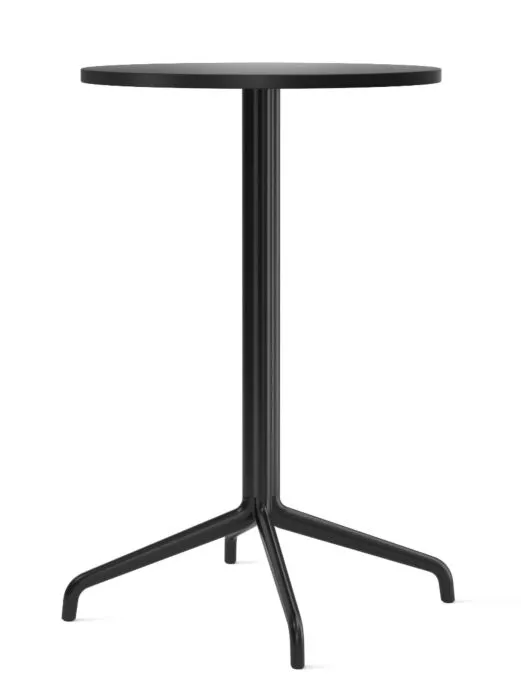 Hoge Kwaliteit Audo Copenhagen Harbour Column Star Base countertafel-∅ 60 cm-Charcoal linoleum