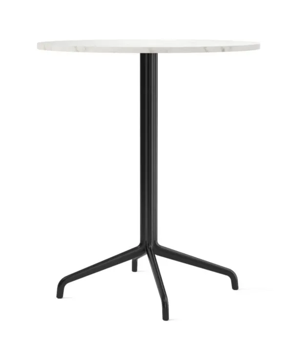 Audo Copenhagen Harbour Column Star Base countertafel-∅ 80 cm-Off white marmer Gereduceerde Prijs