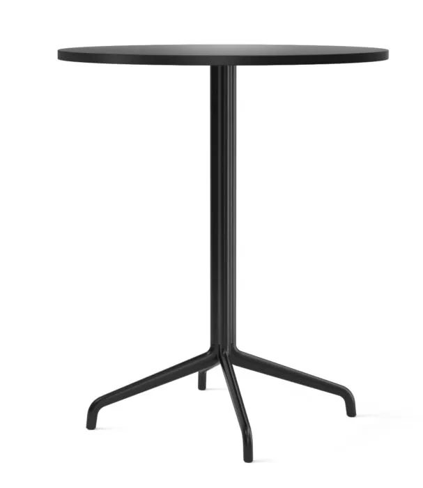 Gereduceerde Prijs Audo Copenhagen Harbour Column Star Base countertafel-∅ 80 cm-Charcoal linoleum