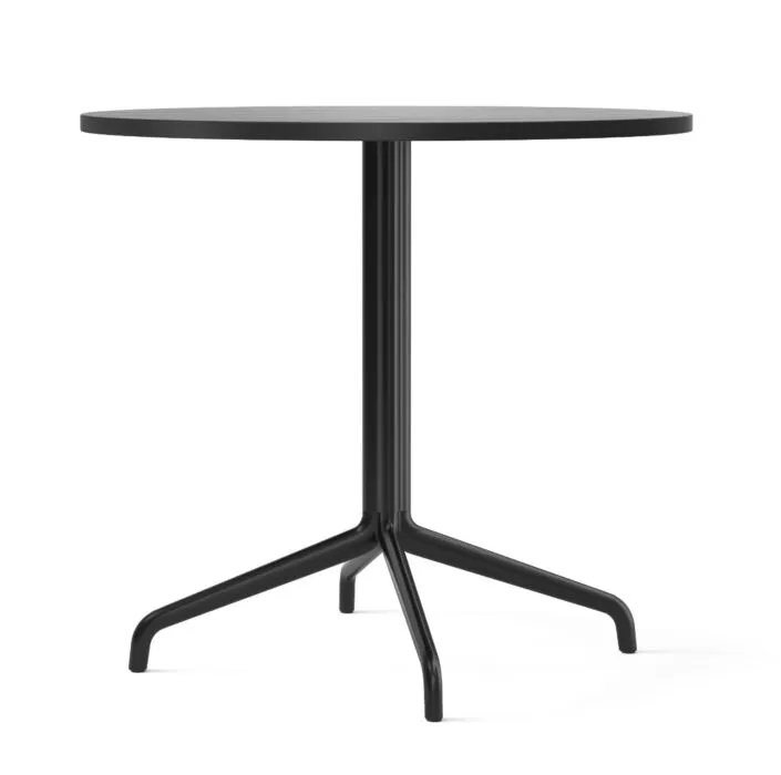 Audo Copenhagen Harbour Column Star Base eettafel-Zwart eiken zwart-∅ 80 cm Lage Prijs