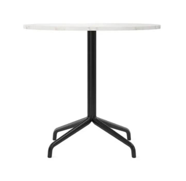 Finale Uitverkoop Audo Copenhagen Harbour Column Star Base eettafel-Off white marmer-∅ 80 cm