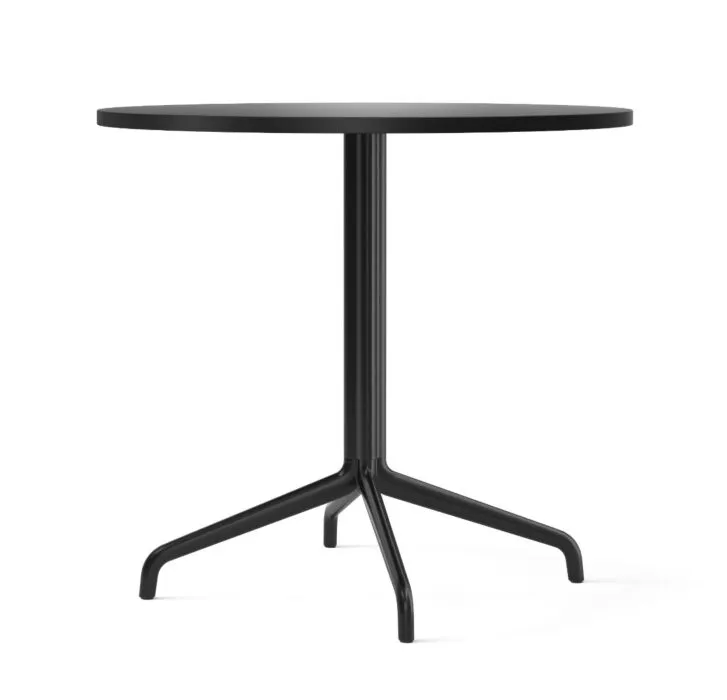 Lage Prijs Audo Copenhagen Harbour Column Star Base eettafel-Charcoal linoleum-∅ 80 cm