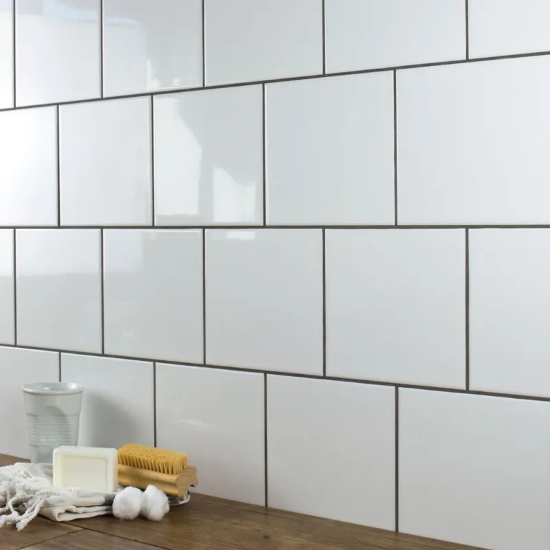 Liso wit glanzende wandtegel 15 x 15 cm per 0,5 m2 Voordeelprijs