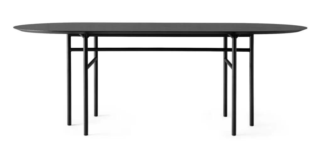 Nieuw Audo Copenhagen Snaregade Oval eettafel-Zwart eiken-zwart