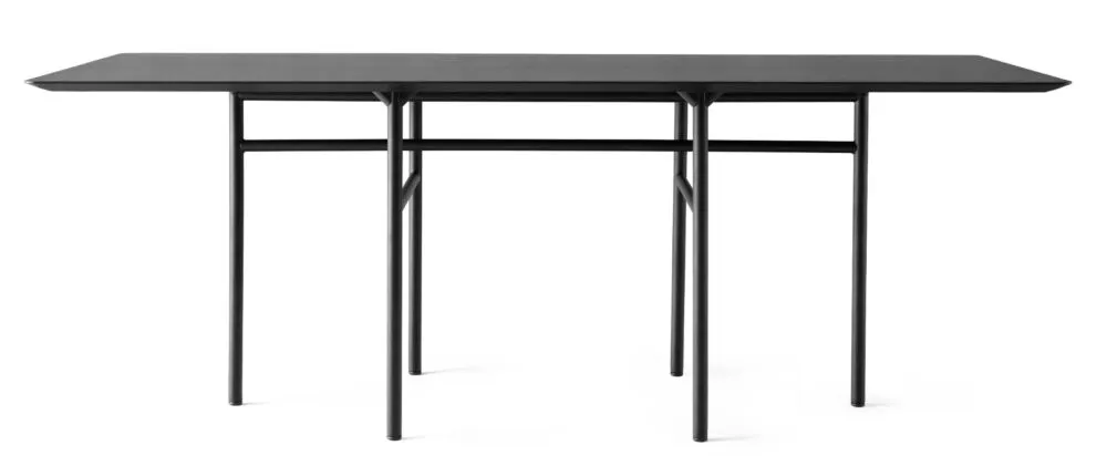Direct Verzonden Audo Copenhagen Snaregade Rectangular eettafel-Zwart eiken-zwart