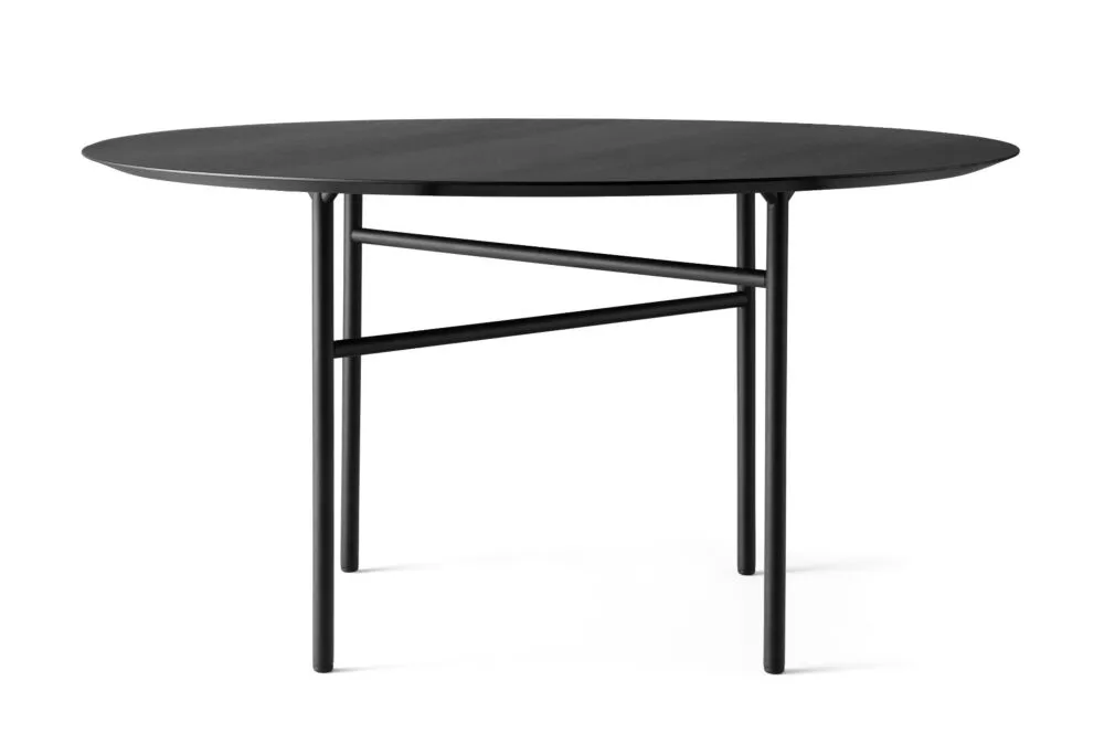 Koop Vandaag Audo Copenhagen Snaregade Round eettafel-∅ 138 cm-Zwart eiken-zwart