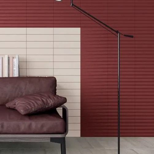 Liso XL to stripes ossenrood wandtegel 7,5 x 30 cm per 0,4 m2 Gecertificeerd