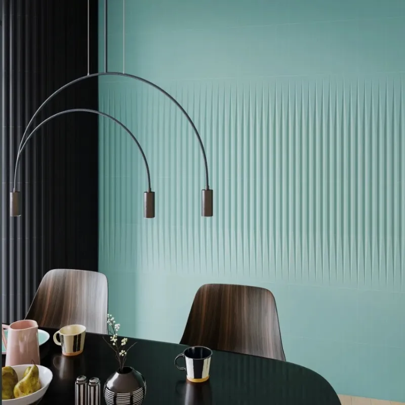 Koop Online Liso XL to stripes turqoise mat wandtegel 7,5 x 30 cm per 0,4m2