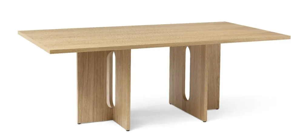 Laatste Kans Audo Copenhagen Androgyne Rectangular eettafel-210x110 cm-Eiken naturel