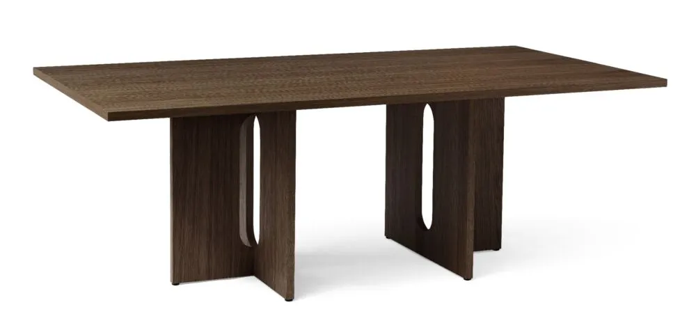 Superprijs Audo Copenhagen Androgyne Rectangular eettafel-210x110 cm-Donker eiken