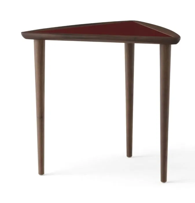 Laatste Versie Audo Copenhagen Umanoff Nesting bijzettafel-Walnoot-burgundy