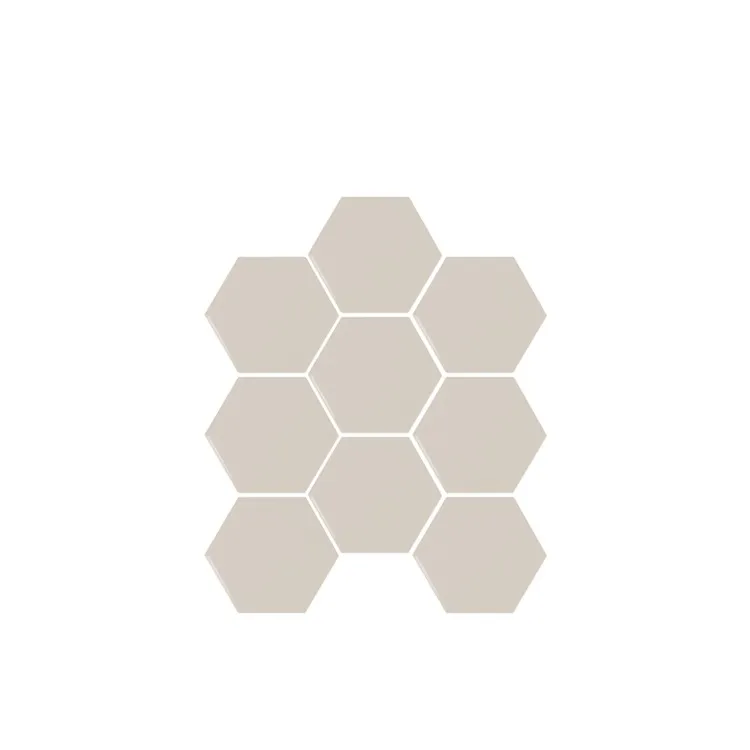 Koop Vandaag Luxor hexagon greige glanzend tegeltje 10,7 x 12,4 cm per 0,5 m2