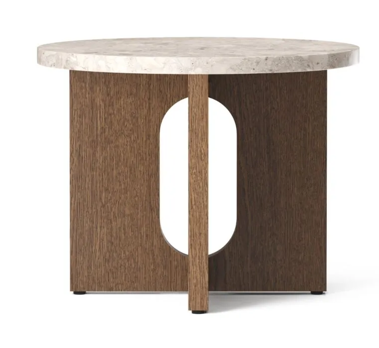 Audo Copenhagen Androgyne bijzettafel-Donker eiken-Kunnis breccia sand Koopje
