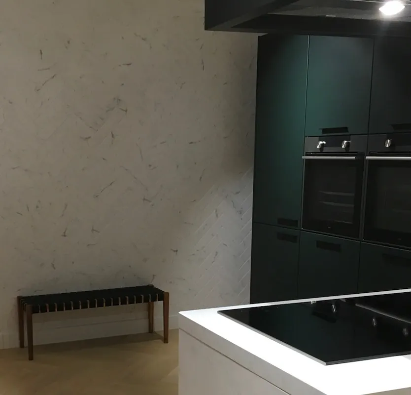 Aanbieding Marmer look half tile wit matte wandtegel 7,5 x 30 cm per m2