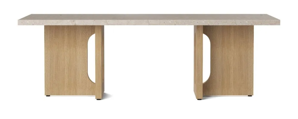 Betrouwbaar Audo Copenhagen Androgyne Wood salontafel-Eiken naturel-Kunis breccia sand