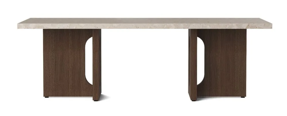 Audo Copenhagen Androgyne Wood salontafel-Donker eiken-Kunnis breccia sand Must-Have