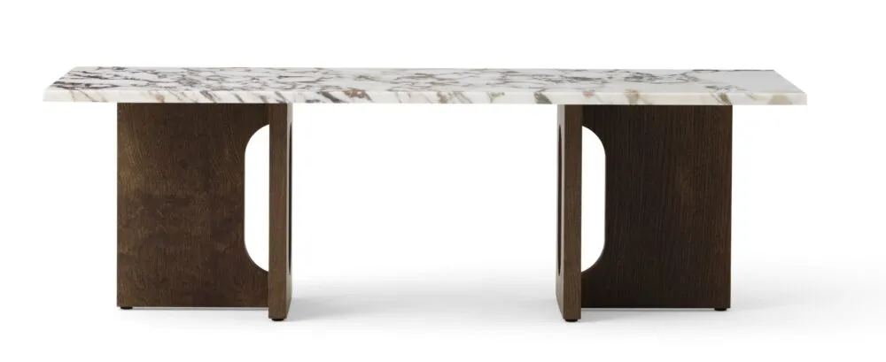 Audo Copenhagen Androgyne Wood salontafel-Donker eiken-Calacatta Viola Voordeelprijs