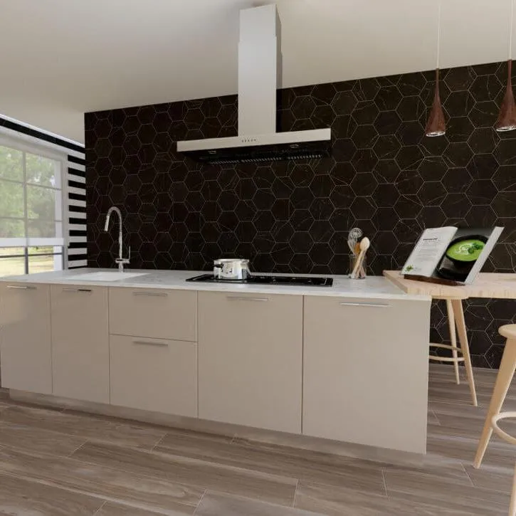 Marquina marmerlook hexagon tegel 22,5 x 25,9 cm Favoriet