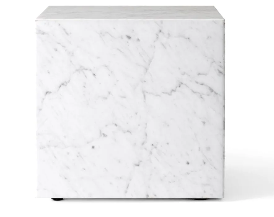 Audo Copenhagen Plinth Cubic bijzettafel-White Carrara Seizoensaanbieding