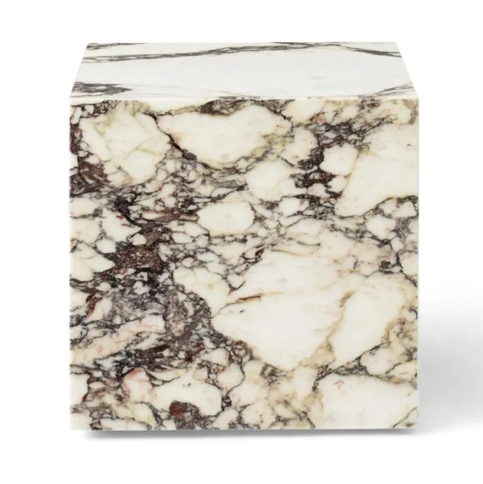 Audo Copenhagen Plinth Cubic bijzettafel-Calacatta Viola Flitsaanbieding