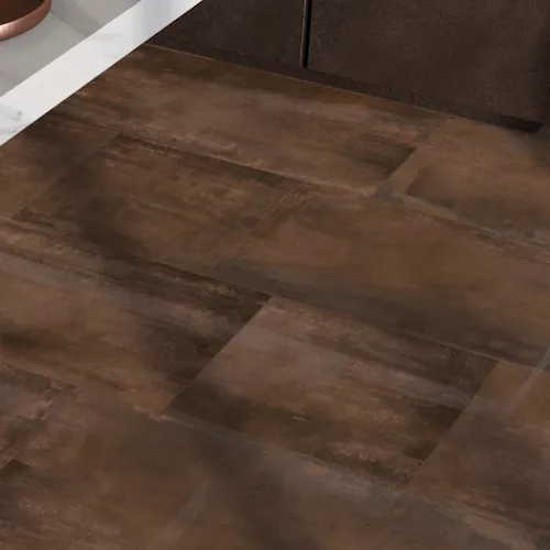 Metaal roestlook oxide vloertegel en wandtegel 60 x 60 cm per 1,08 m2 Voordeelprijs