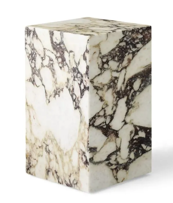 Audo Copenhagen Plinth Tall bijzettafel-Calacatta Viola Flitsaanbieding