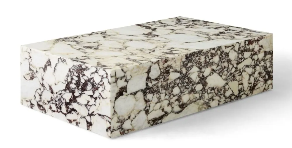 Audo Copenhagen Plinth Low salontafel-Calacatta Viola Goedkoop