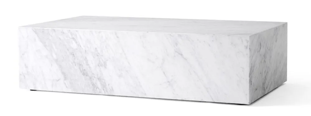 Audo Copenhagen Plinth Low salontafel-White Carrara Merkproduct