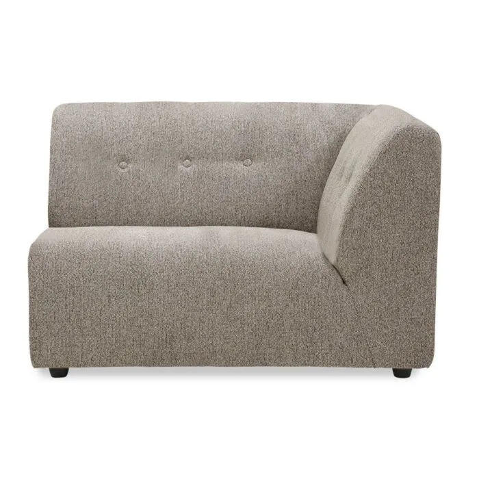 Hoge Kwaliteit HKliving Vint bank element 1,5-zits rechts-Beige