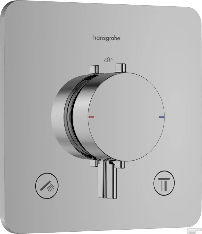 Fabrieksprijs Afbouwdeel Hansgrohe Ecostat Comfort Q Inbouwthermostaat Voor 2 Functies Chroom