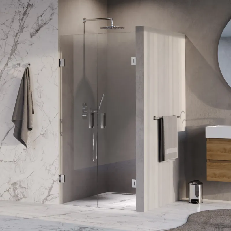 BRAUER Void pendeldeuren helder glas 100x200 incl. glascoating chroom Exclusieve Aanbieding