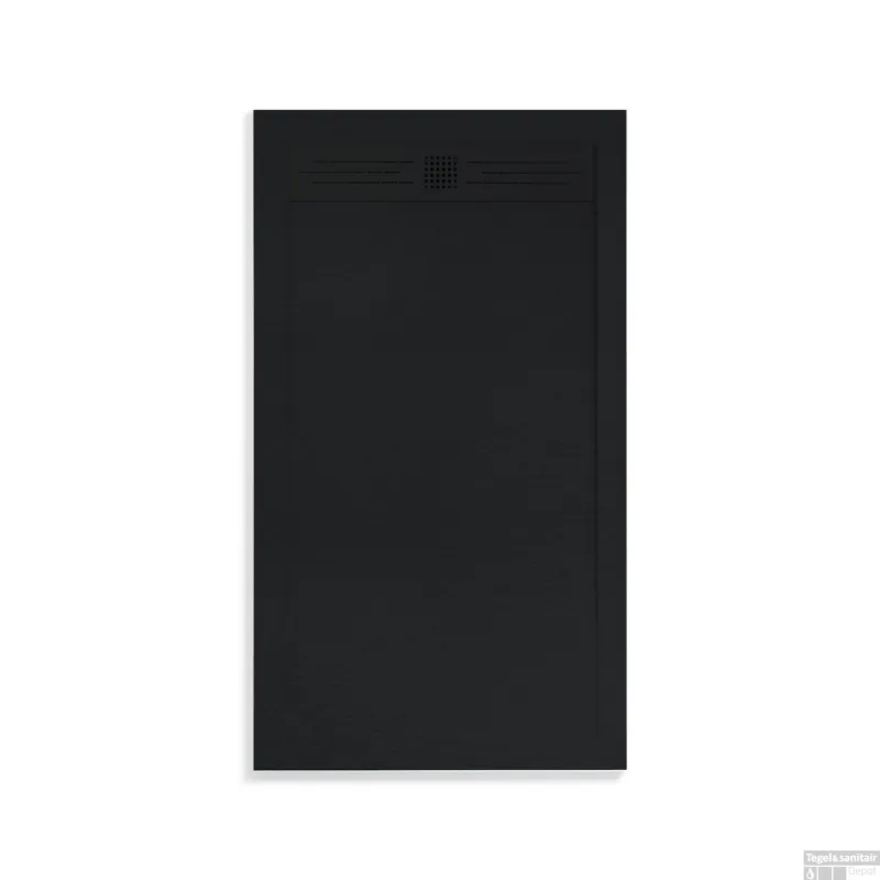 Douchebak BWS Veroni Elite 180x90 cm Composietsteen Mat Zwart Veilige Betaling