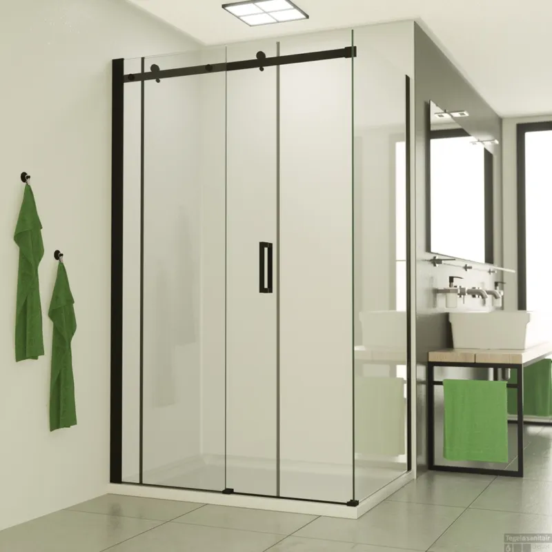 Douchecabine BWS Supreme 120x100 cm Nano Coating Mat Zwart Profiel Shop Nu
