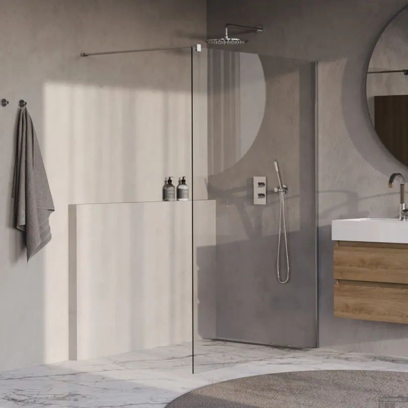 Nieuw BRAUER Oblivion inloopdouche helder glas 140x200 incl. glascoating chroom