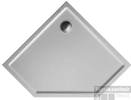 Duravit Starck Slimline Douchebak Vijfhoekig 100 X 100 X 4 Cm. Antislip Wit Gereduceerde Prijs