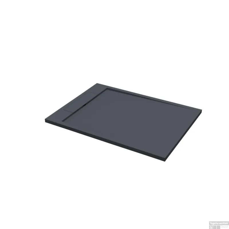 Douchebak Best Design Just Solid Decent 140x90 cm Mat Zwart Seizoensaanbieding