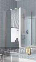Kermi Ibiza Douchedeur 90x200 Cm. Matzilver-clean Glas Flitsaanbieding