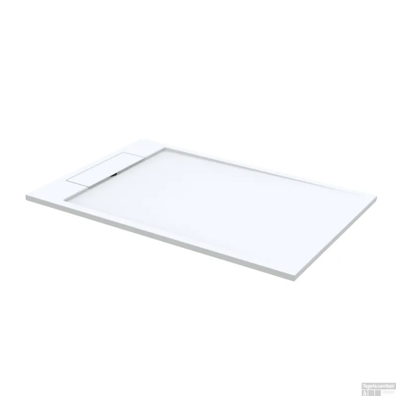 Aanbieding Douchebak Best Design Decent 180x90x4.5 cm Solid Surface Mat Wit