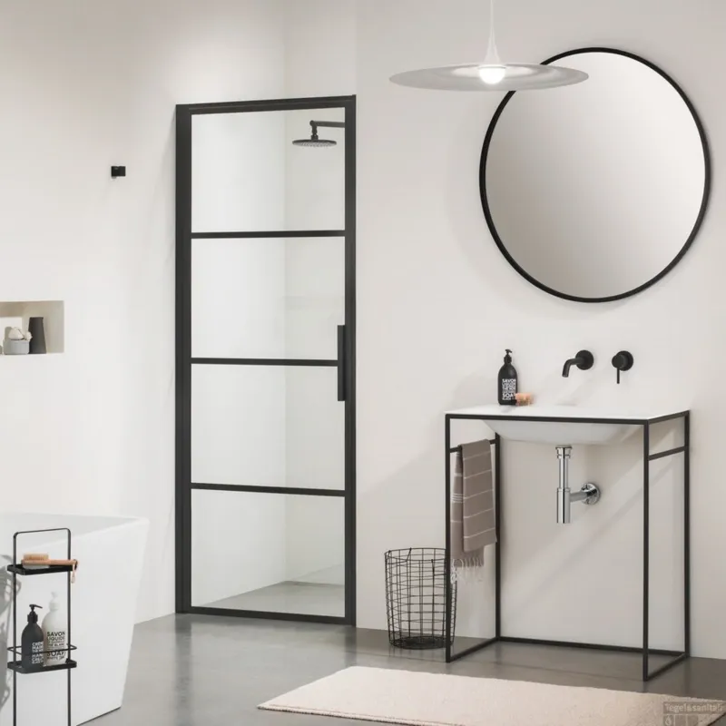 Nisdeur Sealskin SOHO 90x210 cm 8 mm Helderglas (Links draaiend) Koopje