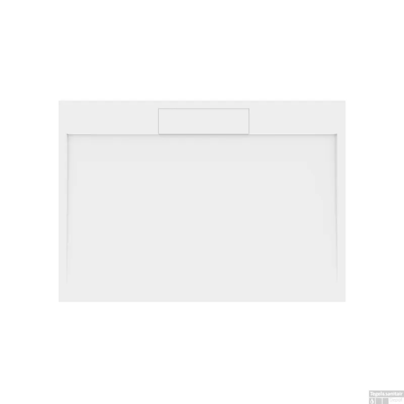 Douchebak Gegoten Marmer Sapho Irena 140x100x3.5 cm Rechthoek Wit Must-Have
