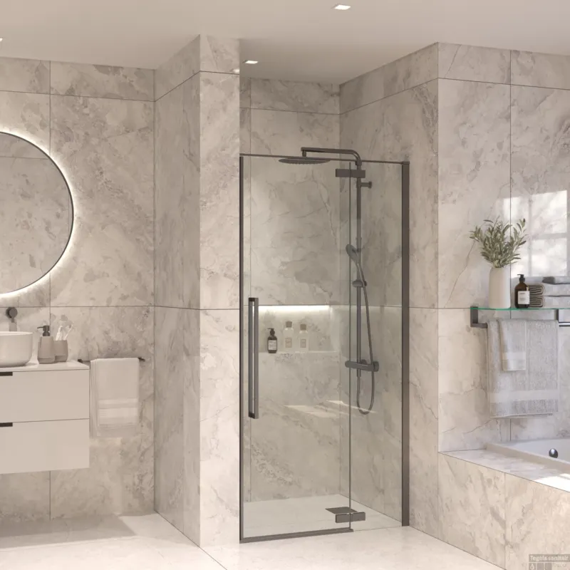 Nisdeur Set Sanivo Vigo 120x200 Gunmetal Rechtstreeks Van De Fabrikant