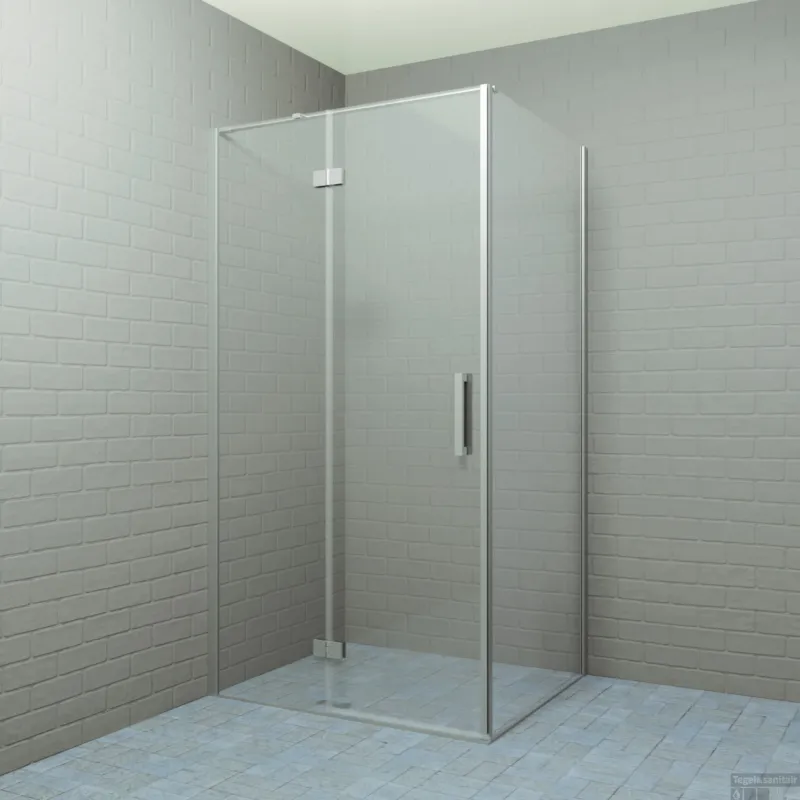Douchecabine BWS P&C Design 120x80 cm RVS Look Gereduceerde Prijs