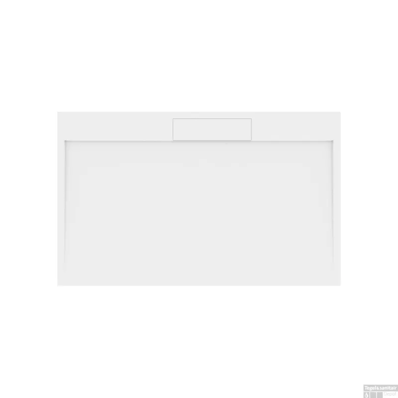 Douchebak Gegoten Marmer Sapho Irena 160x100x3.5 cm Rechthoek Wit Bestseller