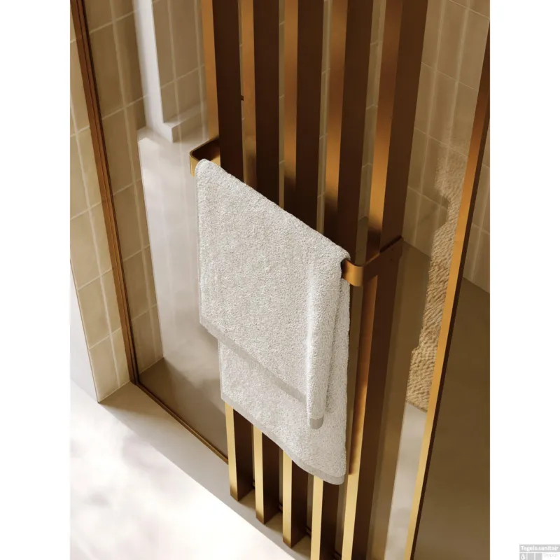 Premium Decoscherm Riho Define Met Handdoekhouder 40x200 cm Mat Koper