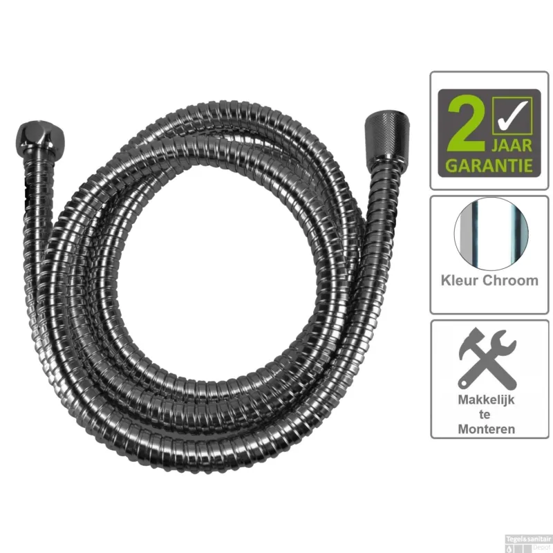 BWS Doucheslang 125cm Chroom Merkproduct