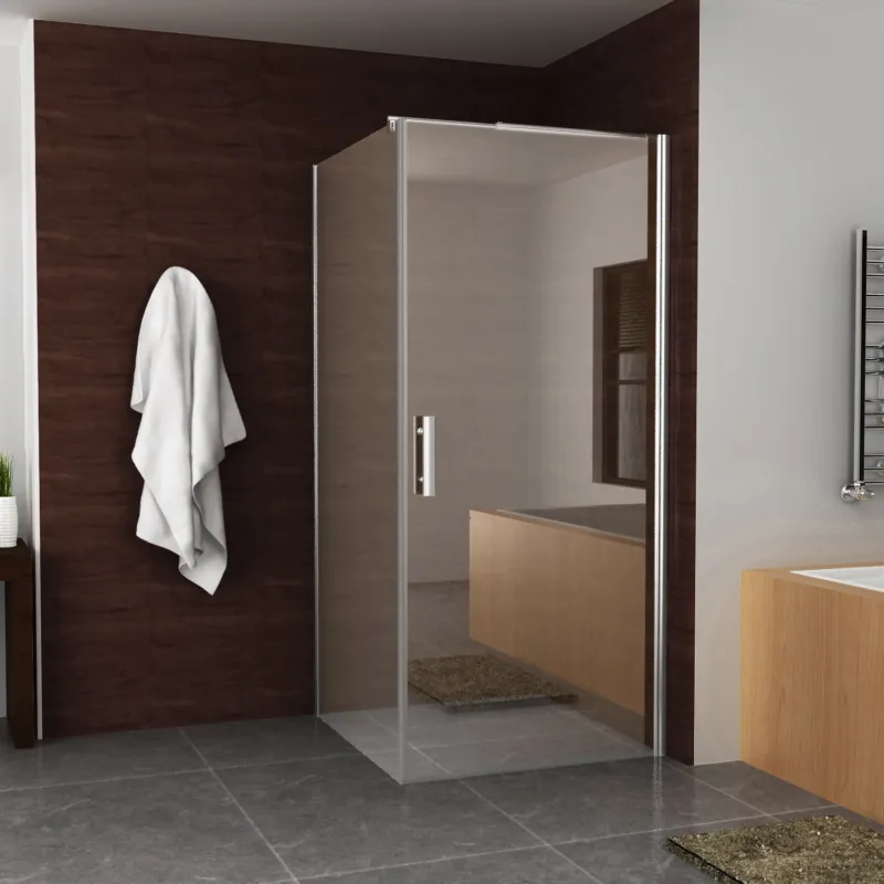 Seizoensaanbieding BWS Nisdeur Eco Inclusief Muurprofiel 100x195 cm 6 mm Aluminium
