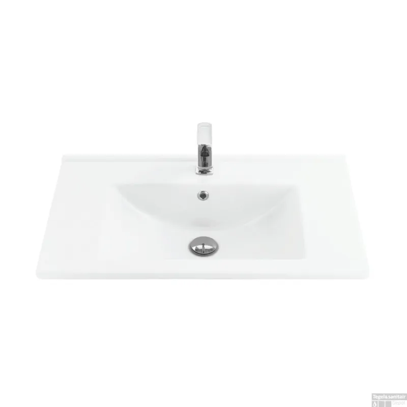 Wastafel Sanicare Q7 Keramiek 75x45 cm Wit (excl. meubel) Populair