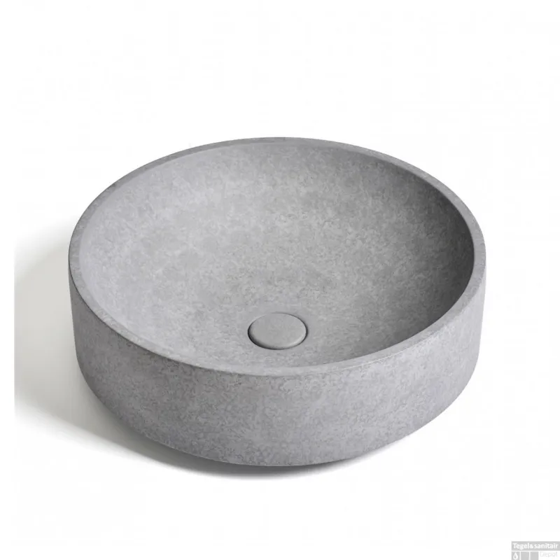 Waskom Ideavit Idea.Deco 45.5x45.5x14.5 cm Rond Beton Grijs Superprijs