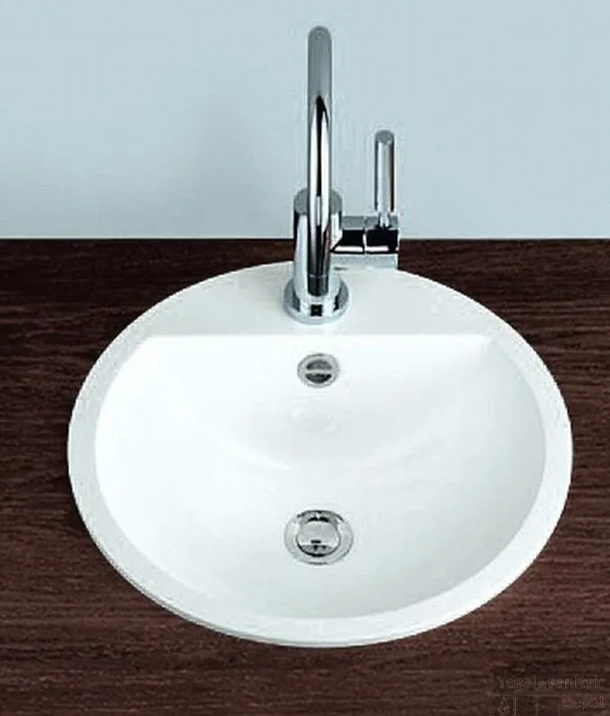 Alape Eb Serie Opbouw Wastafel 45 Cm. Rond Wit Gereduceerde Prijs